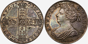 Shilling - Battle of Vigo - 1703 Anne British Coins