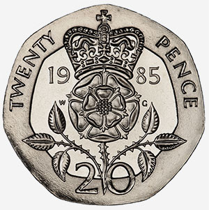 Great Britain British Twenty Pence Designs