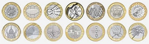 Great Britain British Two Pound Designs