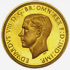 Gold 5-pound of Edward VIII