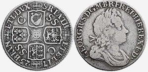 SSC British Coinage Shilling 1723 - South Sea Company