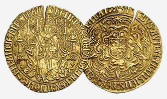 The first Sovereign, its designs rich in symbolism, was part of the trappings of the new Tudor dynasty.