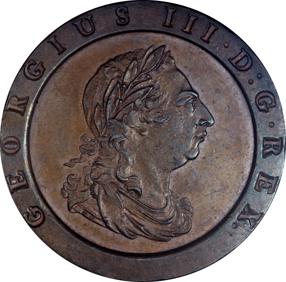 MS-60 - 2 Pence 1797 - Carthweel - George III