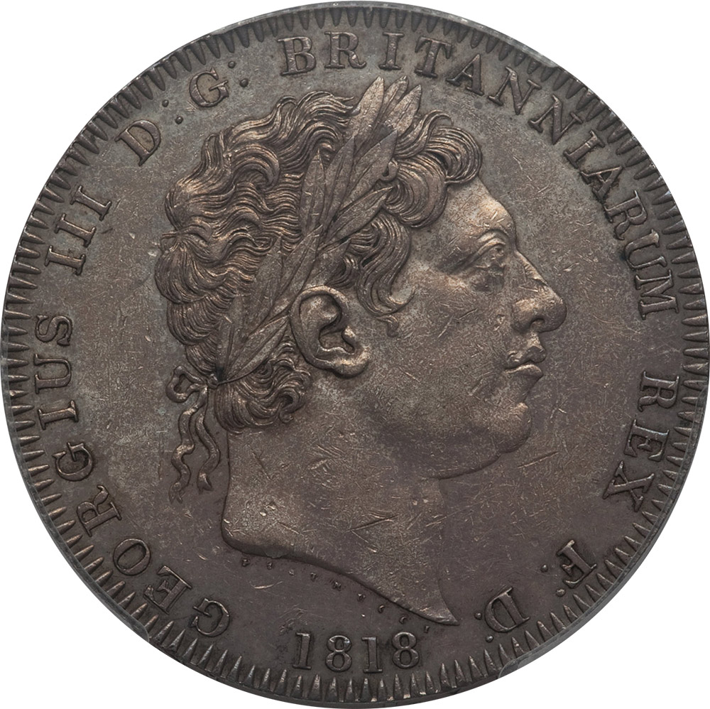 AU-50 - Crown 1818 to 1820 - George III
