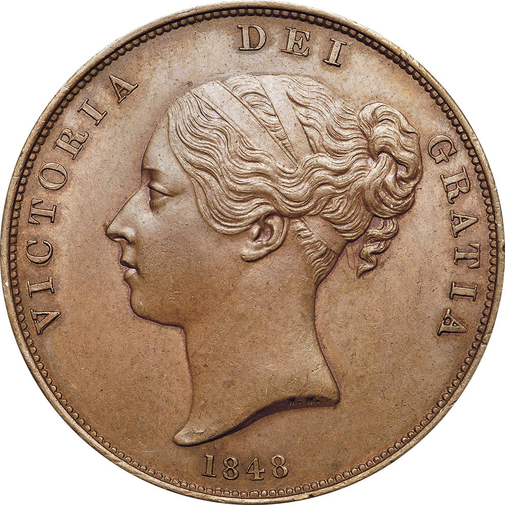 MS-60 - Farthing 1838 to 1859 - Victoria - Young Head