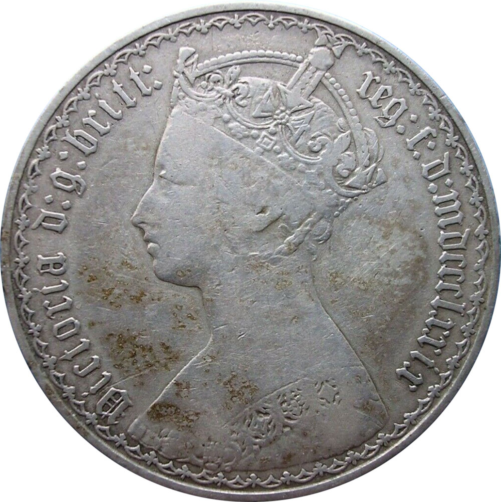 F-12 - Florin 1849 to 1887 - Victoria - Gothic Head