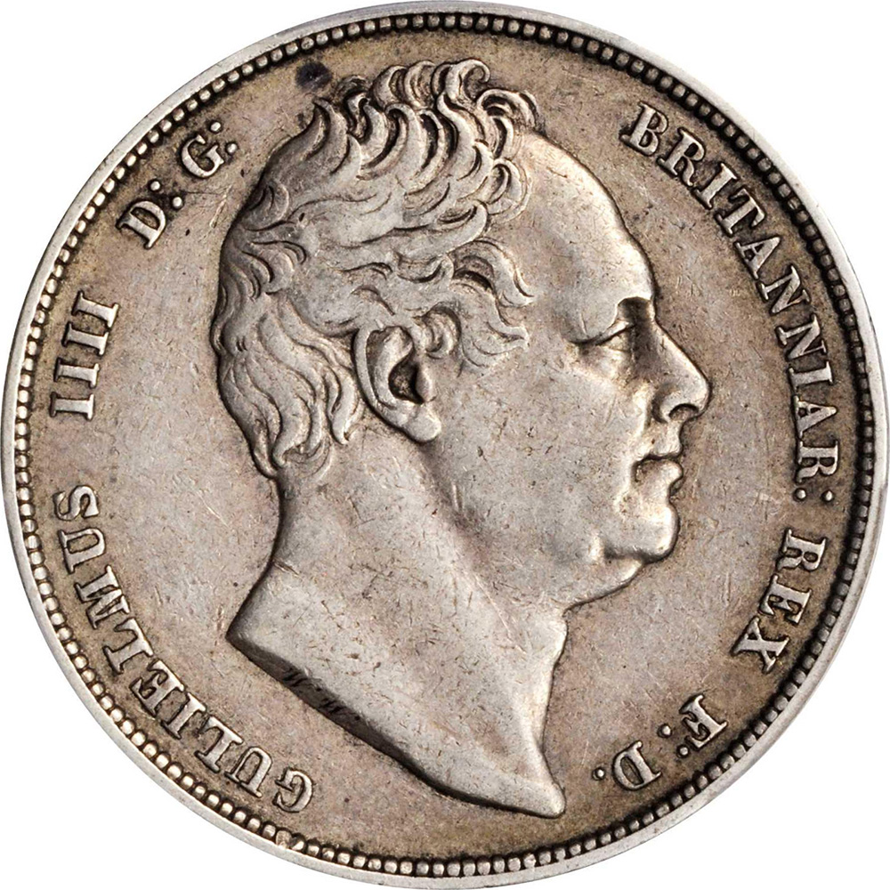 EF-40 - Half Crown 1834 to 1837 - William IV