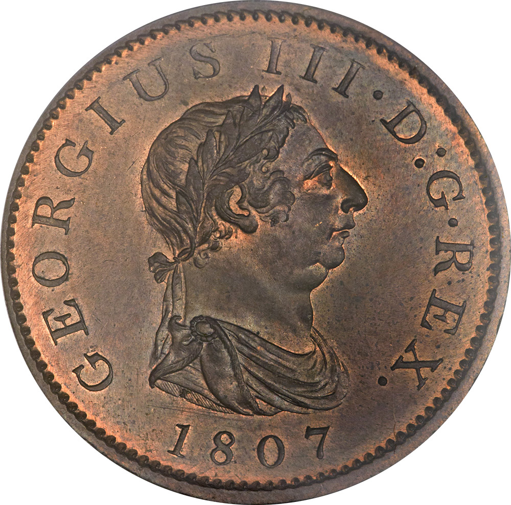 MS-60 - Penny 1806 and 1807 - George III