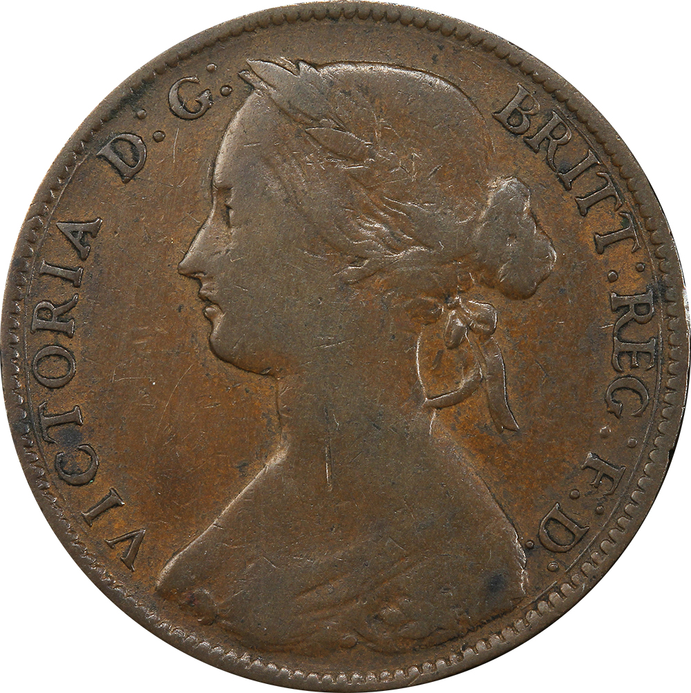 VF-20 - Penny 1861 to 1894 - Victoria - Bun Head