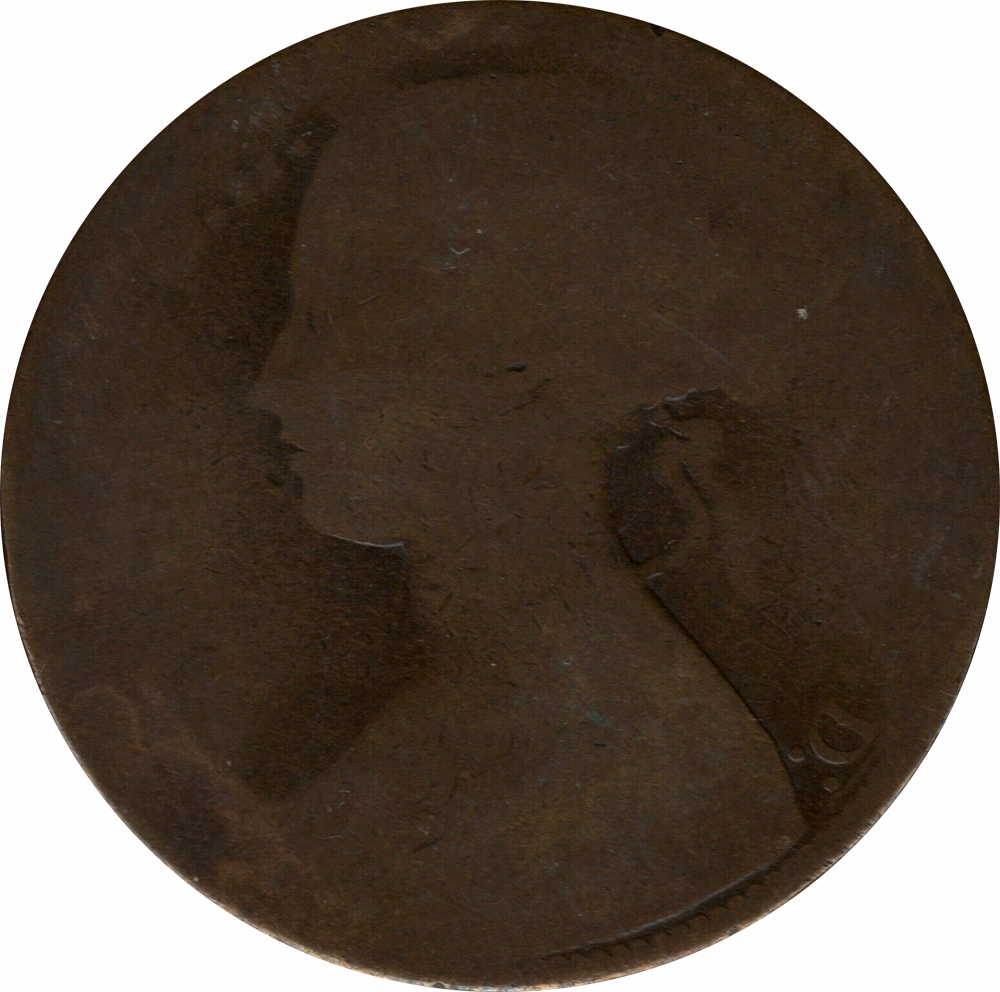 AG-3 - Penny 1861 to 1894 - Victoria - Bun Head