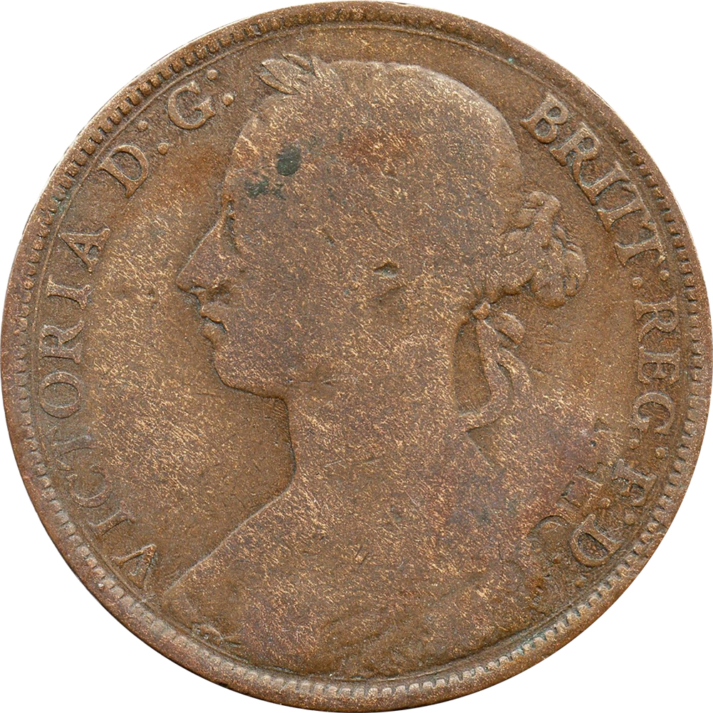 VG-8 - Penny 1861 to 1894 - Victoria - Bun Head