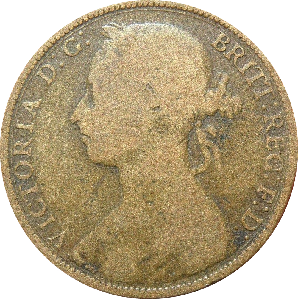 VG-8 - Penny 1861 to 1894 - Victoria - Bun Head