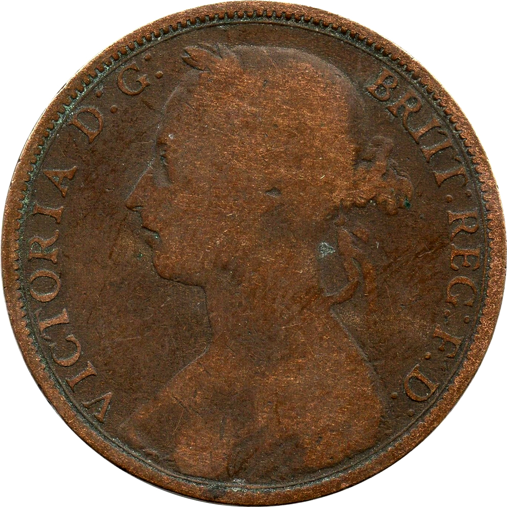 G-4 - Penny 1861 to 1894 - Victoria - Bun Head