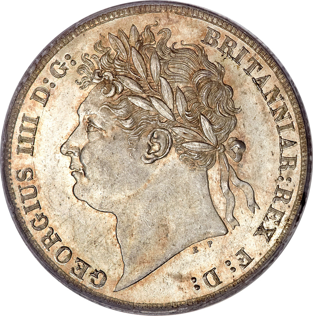 MS-60 - Shilling 1821 to 1825 - George IV - Laureate Head