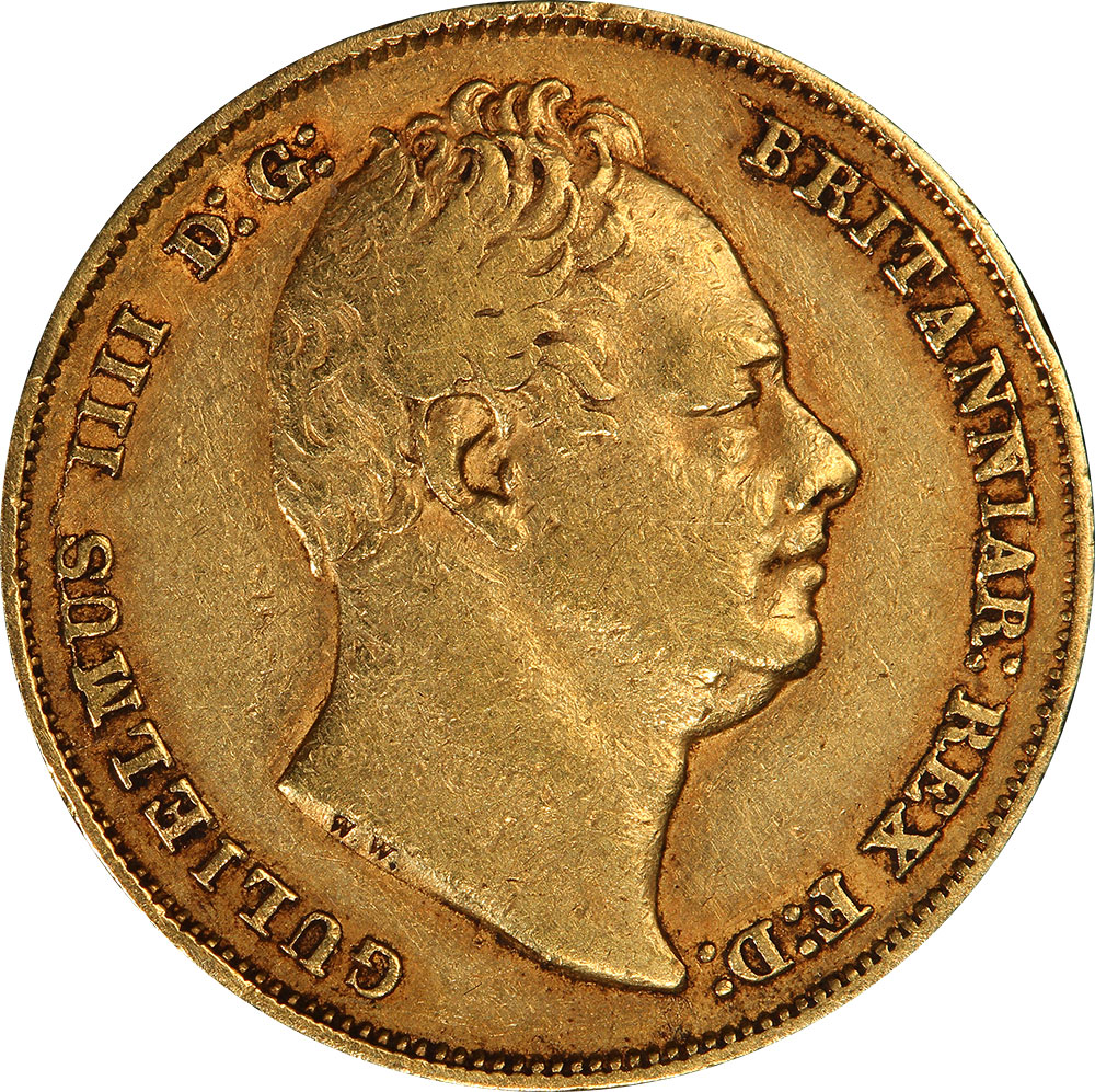 EF-40 - Sovereign 1831 to 1837 - William IV