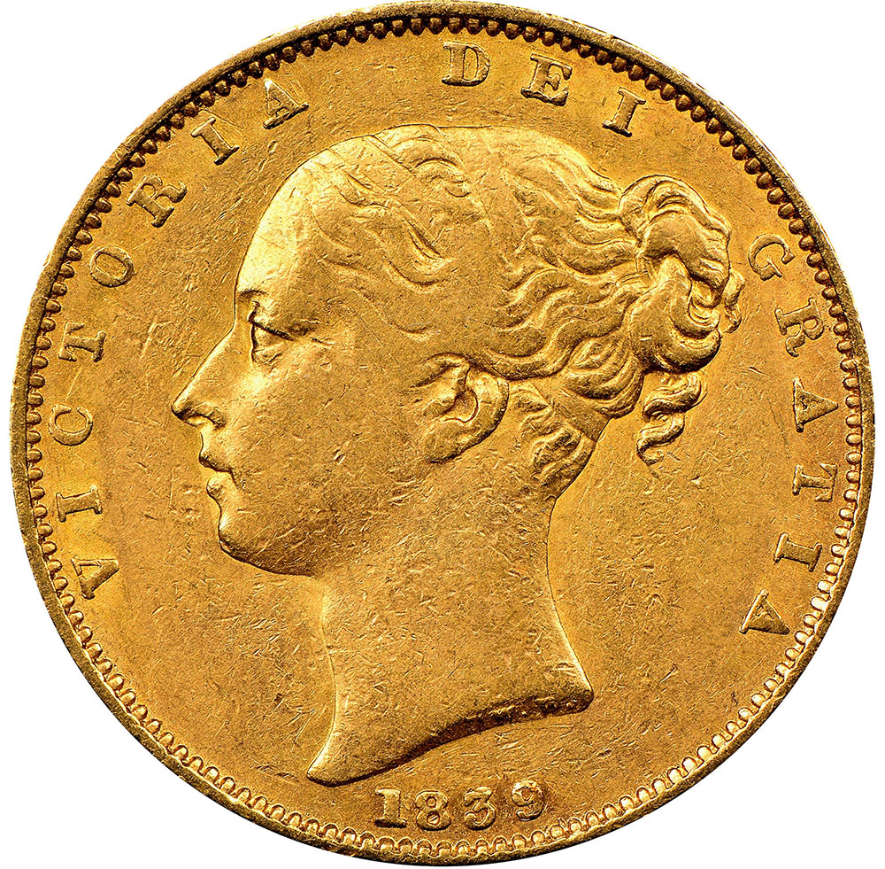 EF-40 - Sovereign 1838 to 1892 - Victoria