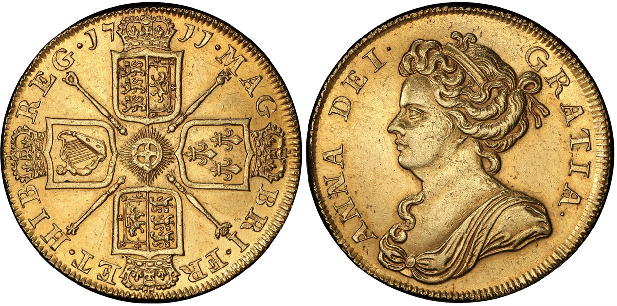 2 Guineas 1711 - United Kingdom coin