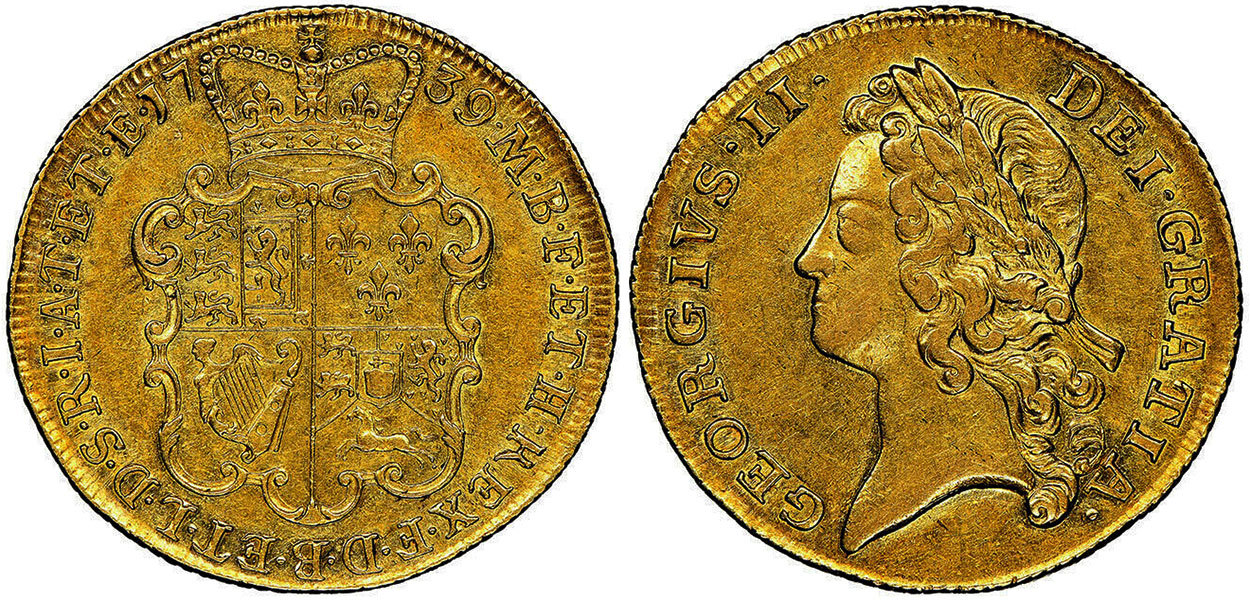 2 Guineas 1739 - United Kingdom coin
