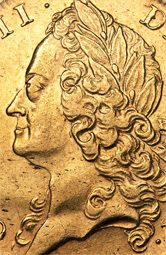 2 guineas 1739 - Intermediate Head - British Gold coins