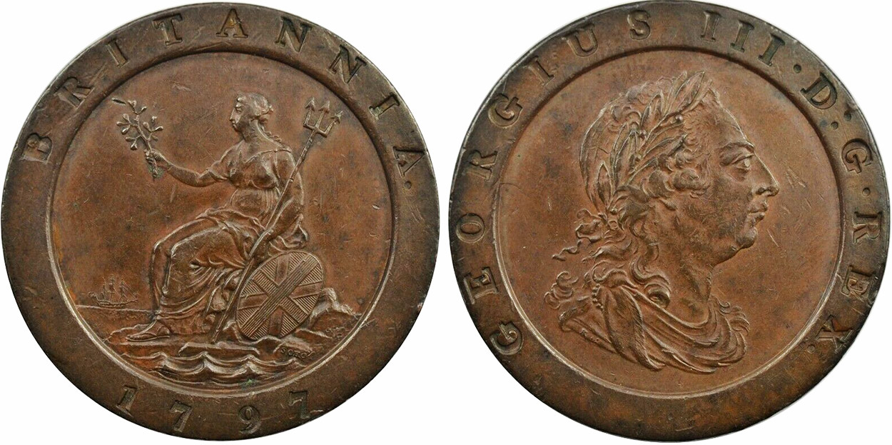 2 Pence 1797 - United Kingdom coin