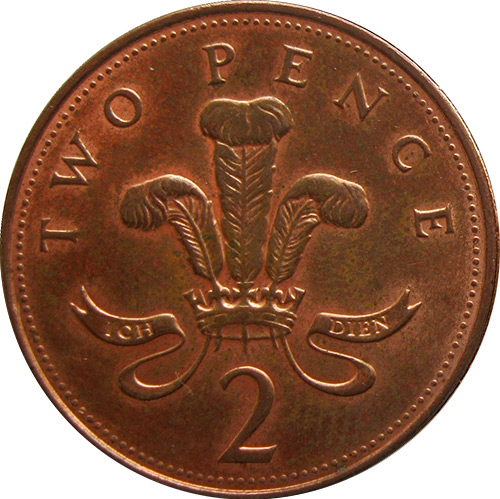 2 Pence 2008 - Feathers - British Coins