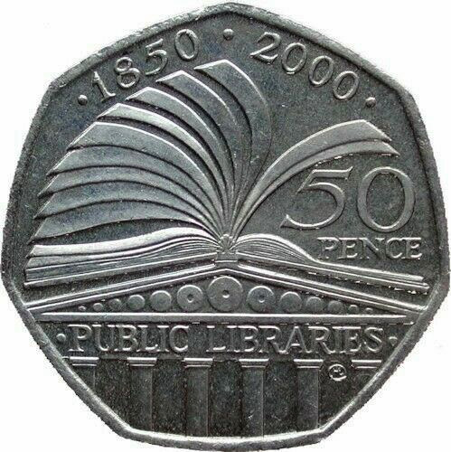 50 Pence 2000 - Public Libraries - British Coins