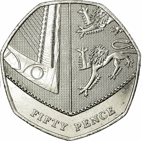 50 Pence 2008 - Royal Arms - British Coins
