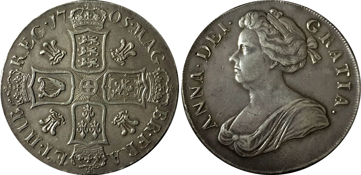 Crown 1705 - United Kingdom coin