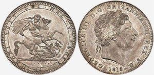 British Crown 1818 - Circulation coin