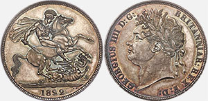 British Crown 1822 - Circulation coin