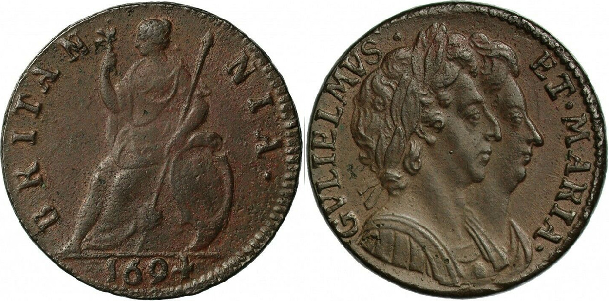 Farthing 1694 - United Kingdom coin