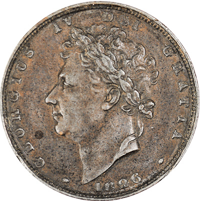 1826 Farthing - Small Head - British Coins