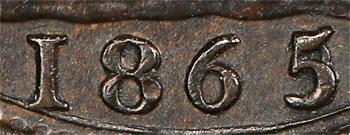 1865 Farthing - 5 over 2 - British coins - United Kingdom