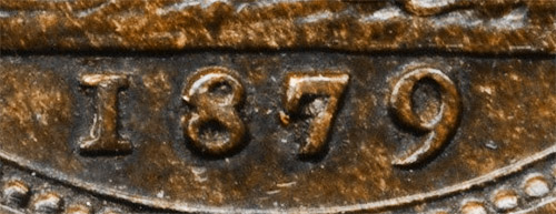 1879 Farthing - Large 9 - British coins - United Kingdom