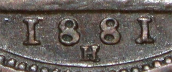1881 Farthing - H - British coins - United Kingdom