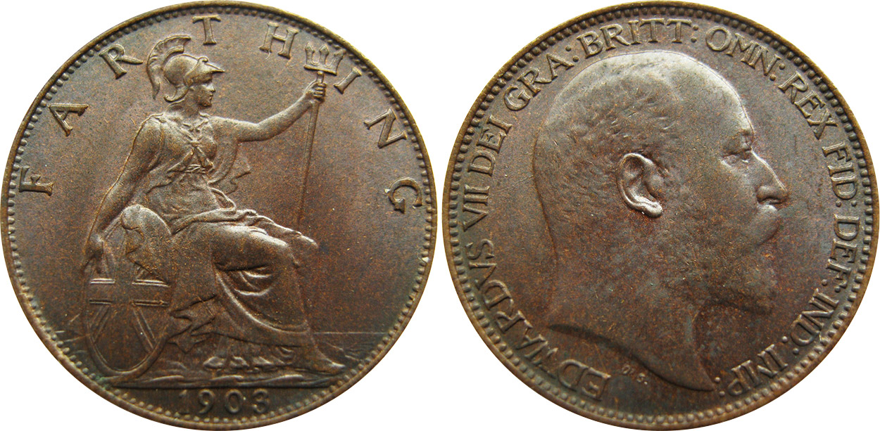 Farthing 1902 - United Kingdom coin