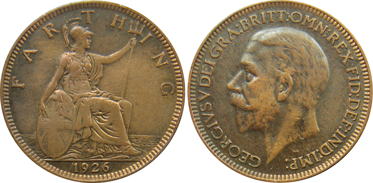 Farthing 1926 - United Kingdom coin