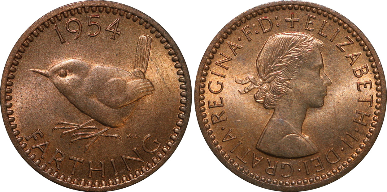 Farthing 1955 - United Kingdom coin