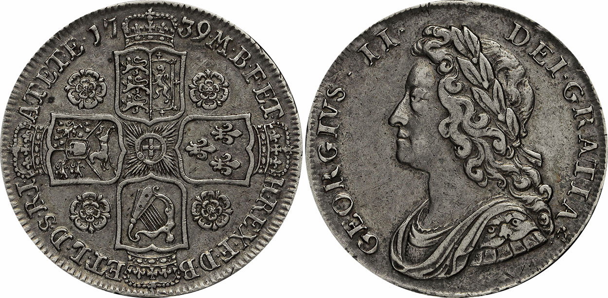 Half Crown 1739 - United Kingdom coin