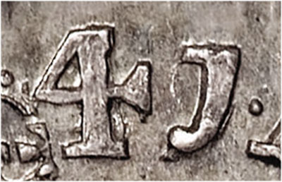 Half Crown 1741 - 41 over 39 - British  coin