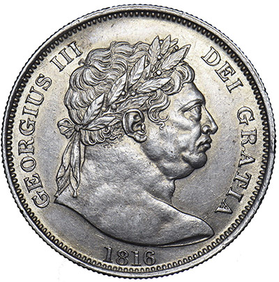 Half Crown 1817 - Bull Head - British Coins Price Guide and Values
