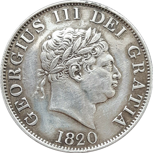 Half Crown 1920 - George III - British Coins Price Guide and Values