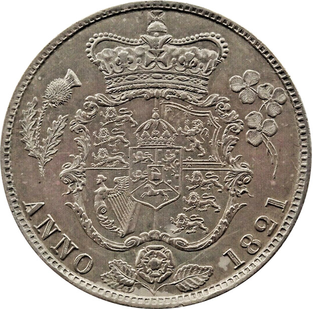 Half Crown 1823 - First Reverse - British Coins Price Guide and Values