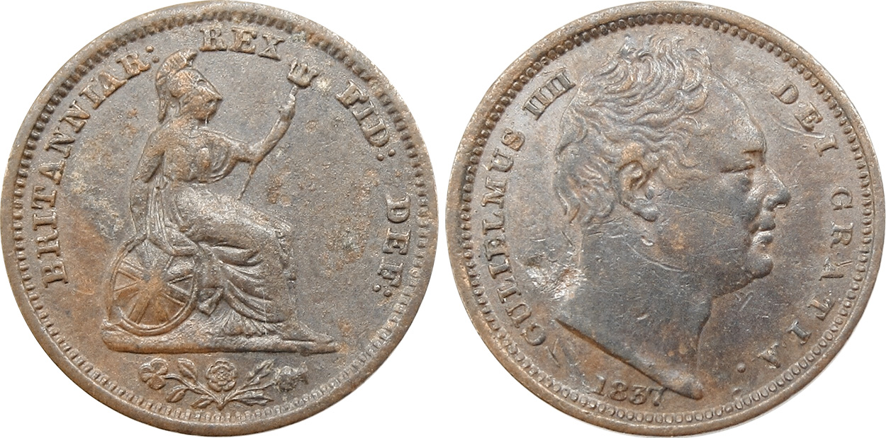 Half Farthing 1837 - United Kingdom coin