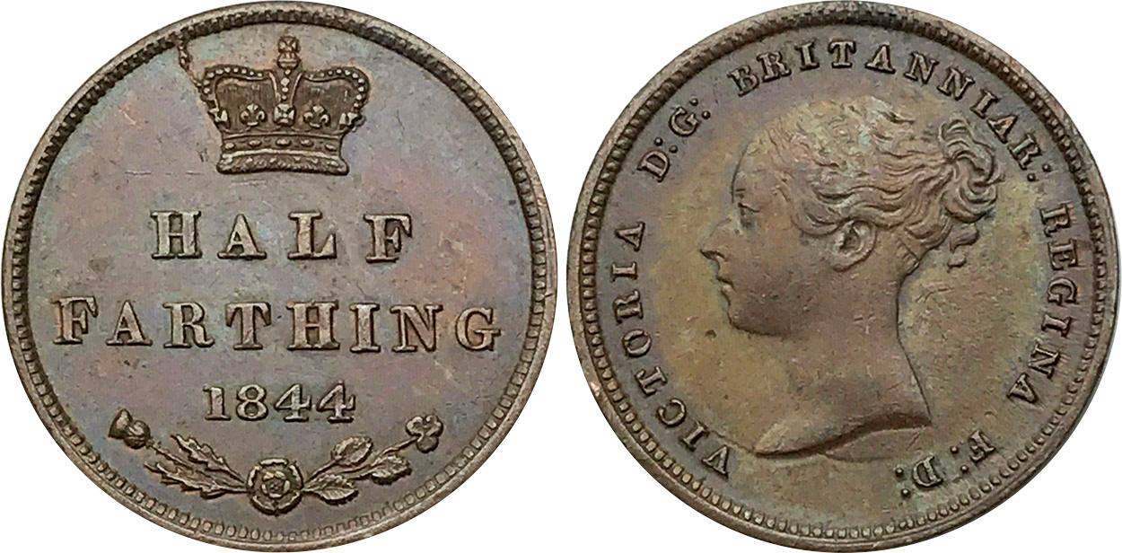 Half Farthing 1843 - United Kingdom coin