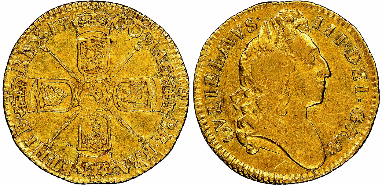 Half Guinea 1700 - United Kingdom coin
