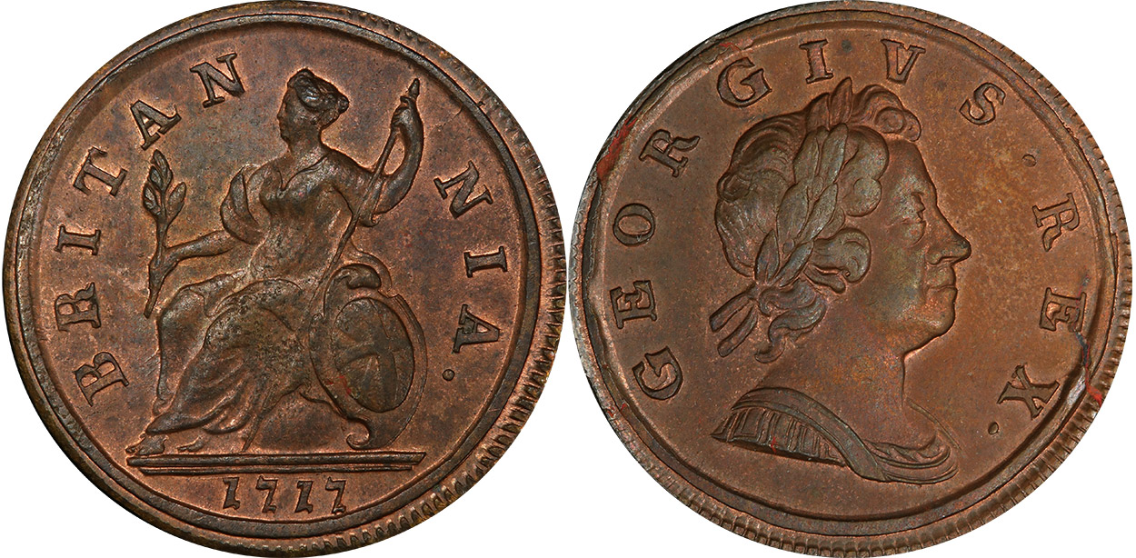 Half Penny 1718 - United Kingdom coin