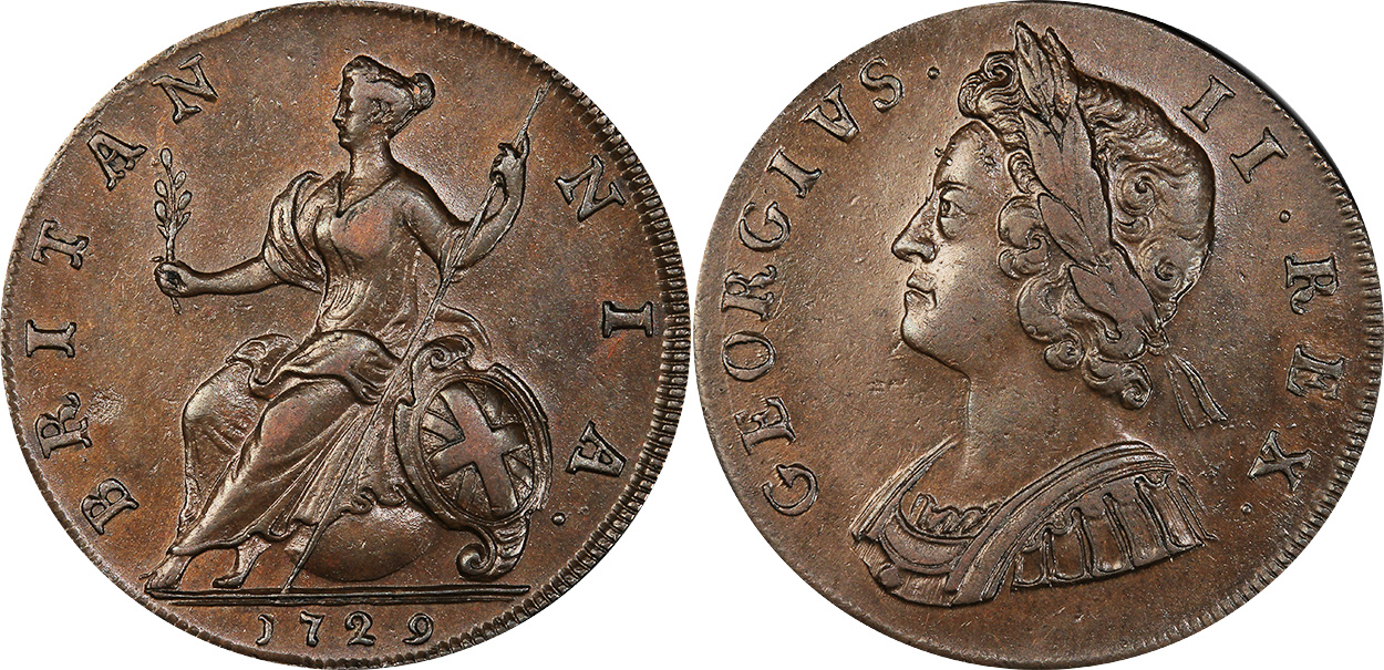 Half Penny 1752 - United Kingdom coin