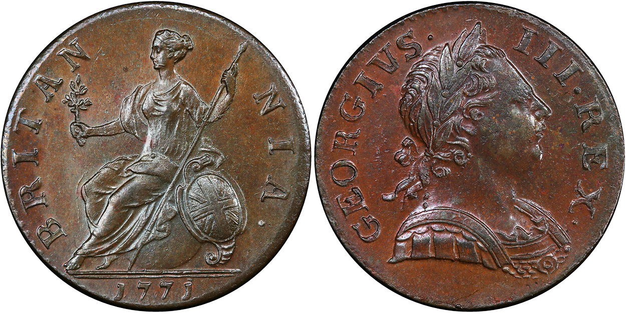 Half Penny 1771 - United Kingdom coin