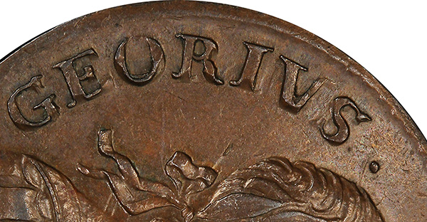 Georivs - Half penny 1772 - George III